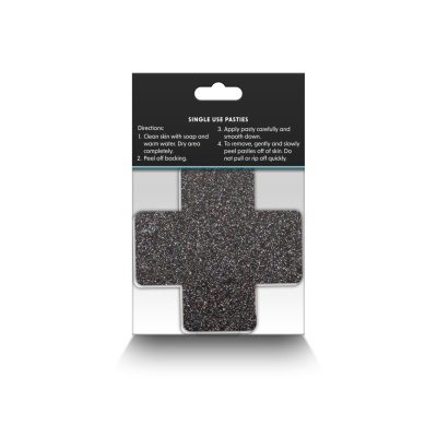 PASTIES GLITTER CROSS 2 PAIR