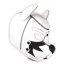 PUPPY PLAY DOG MASK - FOX TERRIER WHITE