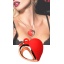 VIBRATING SILICONE HEART NECKLACE