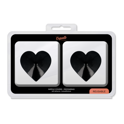 COQUETTE NIPPLE COVERS BLACK HEARTS