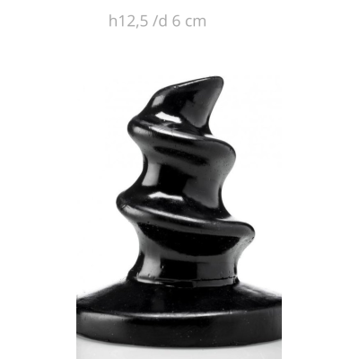 BR - MARIO - XXL PLUG - INSERTABLE LENGTH 9.5 X 6 CM - BLACK