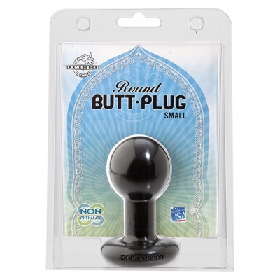 ROUND BUTTPLUG SMALL BLACK
