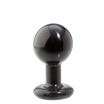 ROUND BUTTPLUG MEDIUM BLACK