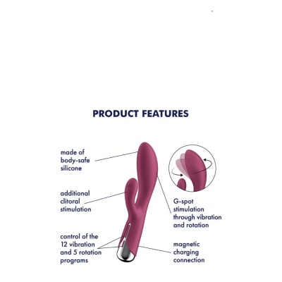 SATISFYER SPINNING RABBIT 1 RED