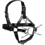 HEAD HARNESS WITH SPIDER GAG AND NOSE HOOKS