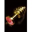 JEWELLERY RIBBED GOLD RUBY