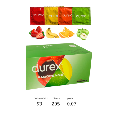 DUREX PLEASURE FRUITS 144-BOX