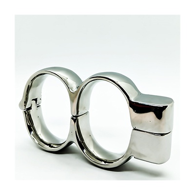 STAINLESS STEEL IRISH HANDCUFFS - LARGE Ø 70 MM