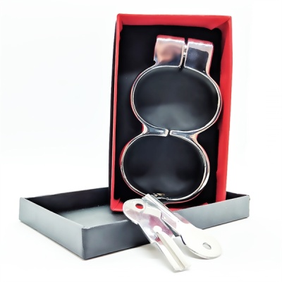 STAINLESS STEEL IRISH HANDCUFFS - LARGE Ø 70 MM