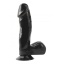 BASIX 6.5" DONG W SUCTION CUP BLACK