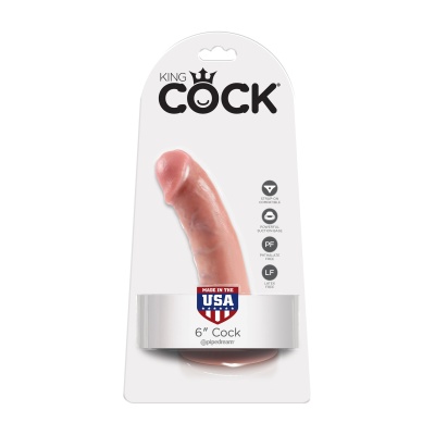KING COCK 6 INCH FLESH