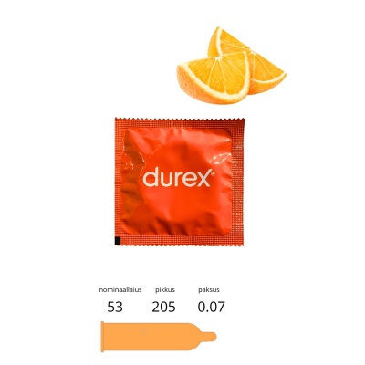 DUREX PLEASURE FRUITS 1TK APELSIN