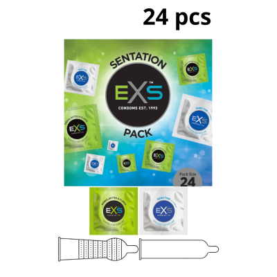 EXS SENSATION PACK 24 CONDOMS