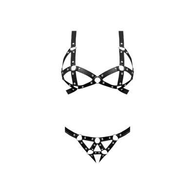 CONCORDIA STRAPPY BRA AND THONG QUEEN SIZE