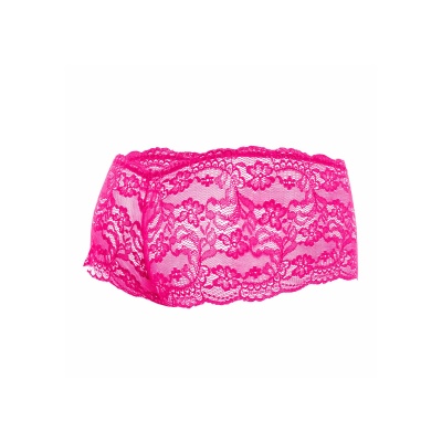 ROSE LACE BOY SHORT PINK