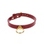 O-RING COLLAR RED+GOLD TABOOM LUXURY
