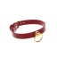 O-RING COLLAR RED+GOLD TABOOM LUXURY