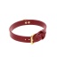 O-RING COLLAR RED+GOLD TABOOM LUXURY