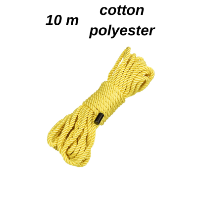 ROPE 10M COTTON-POLYESTER YELLOW - BOUNDLESS