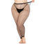 PLUS SIZE FISHNET FOOTLESS TIGHTS
