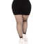 PLUS SIZE FISHNET FOOTLESS TIGHTS
