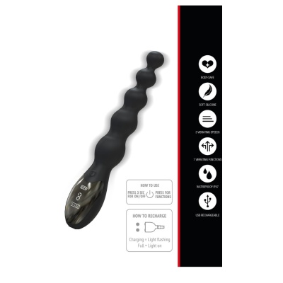EXTREME ANAL BEADED VIBRATOR 24,5CM
