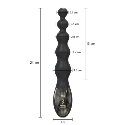 EXTREME ANAL BEADED VIBRATOR 24,5CM