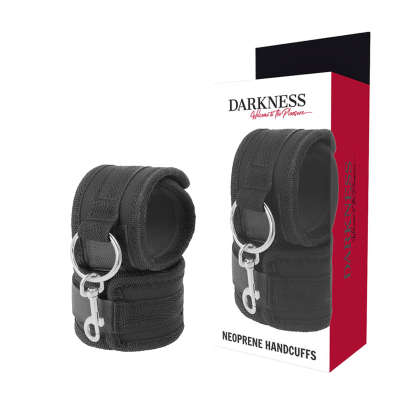 DARKNESS NEOPRENE HANDCUFFS WITH VELCRO