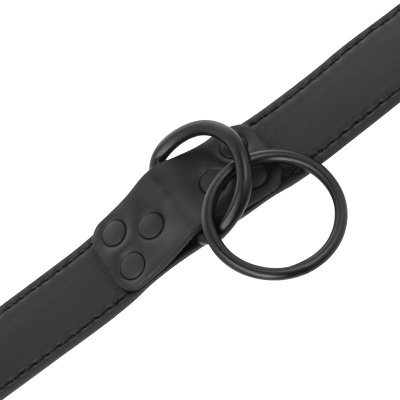 DARKNESS COLLAR WITH BLACK CHAIN LEASH