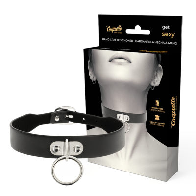 COQUETTE CHOKER WITH METAL RING