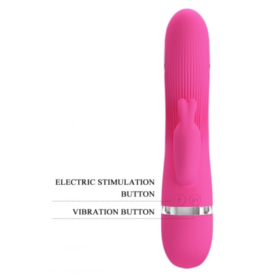 PRETTY LOVE INGRAM E-STIM RABBIT VIBRATOR 
