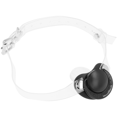 OHMAMA PACIFIER GAG WITH TRANSPARENT STRAPS