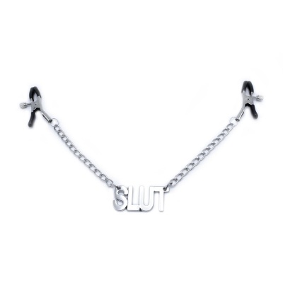 OHMAMA NIPPLE CLAMPS WITH CHAINS – SLUT