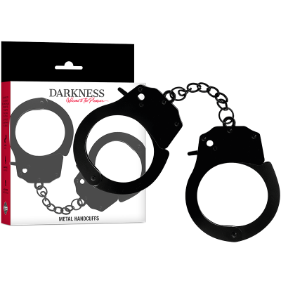 DARKNESS - METAL HANDCUFFS BLACK
