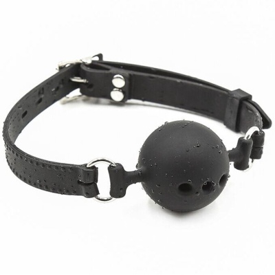 OHMAMA BREATHABLE SILICONE GAG WITH SILICONE STRAP SIZE L