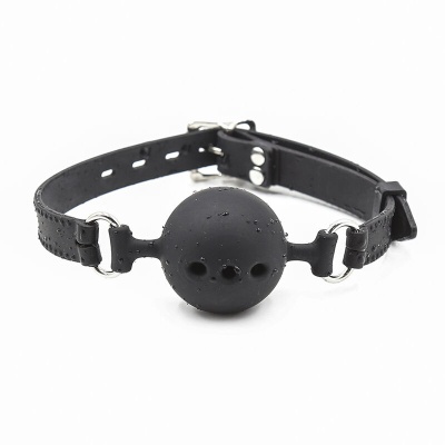 OHMAMA BREATHABLE SILICONE GAG WITH SILICONE STRAP SIZE L