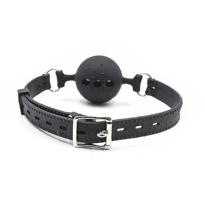 OHMAMA BREATHABLE SILICONE GAG WITH SILICONE STRAP SIZE L