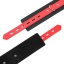 OHMAMA WRIST CUFFS WITH A LOCK RED/BLACK