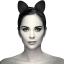 COQUETTE HEADBAND WITH CAT EARS