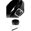 DARKNESS BLACK FURRY COLLAR WITH LEASH