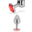 OHMAMA ANAL PLUG WITH RED CRYSTAL L
