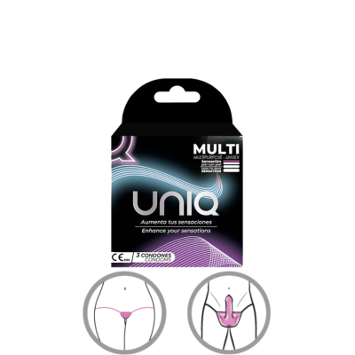 UNIQ – ULTRA THIN UNISEX LATEX FREE CONDOMS 3 UNITS