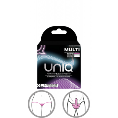 UNIQ – ULTRA THIN UNISEX LATEX FREE CONDOMS 3 UNITS