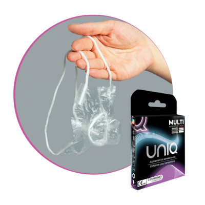 UNIQ – ULTRA THIN UNISEX LATEX FREE CONDOMS 3 UNITS