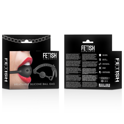 FETISH SUBMISSIVE - BREATHABLE SILICONE BALL GAG
