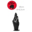 FISTING DILDO ALL BLACK 21CM