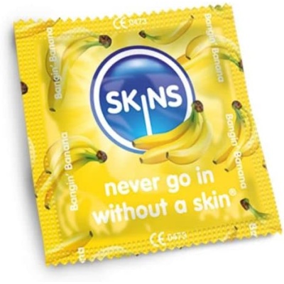 SKINS CONDOMS BANANA 4 PCS