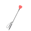 RIDING CROP HEART 54CM BLACK/RED