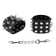 SPIKED WRIST RESTRAINTS BLACK
