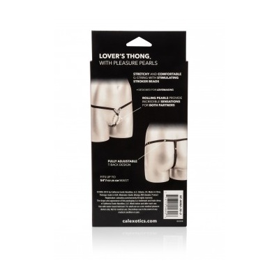 LOVER'S THONG W. PLEASURE PEARLS